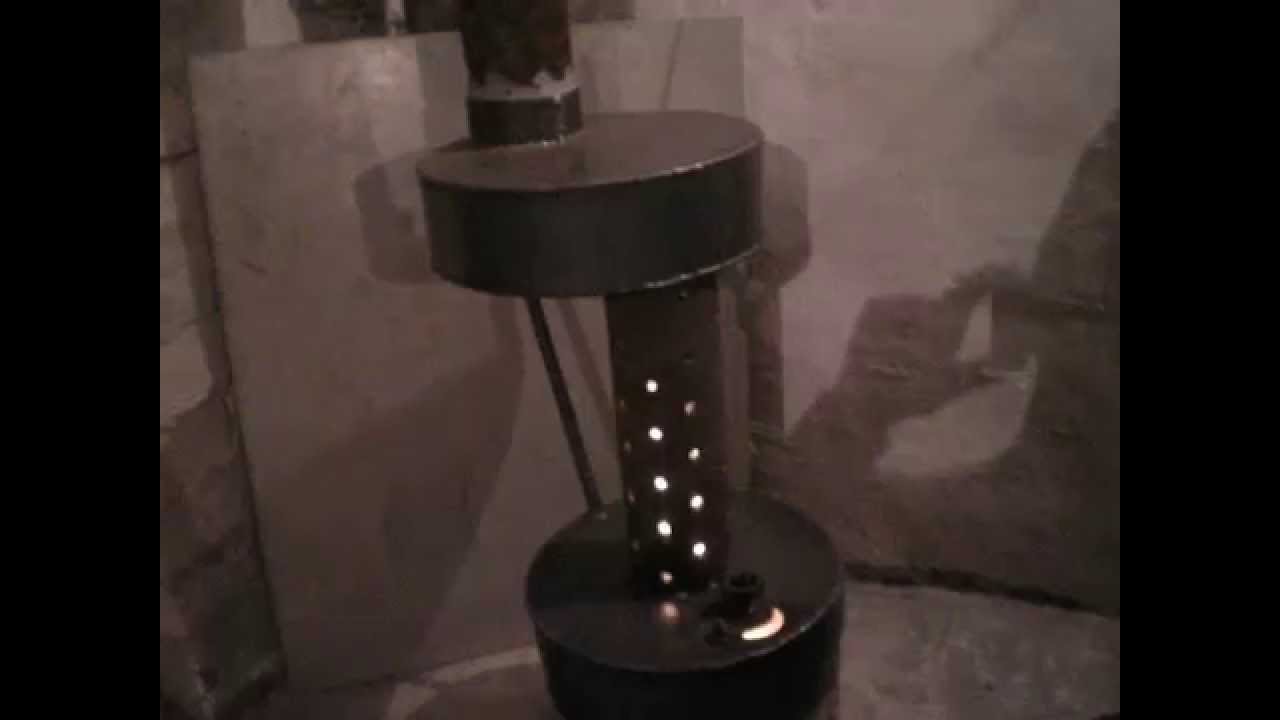 Comment faire un poêle à ventre avec de l'huile usée de vos propres mains