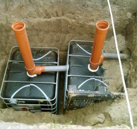 Comment faire une fosse septique à partir d'eurocubes de vos propres mains - instructions détaillées d'installation de photos