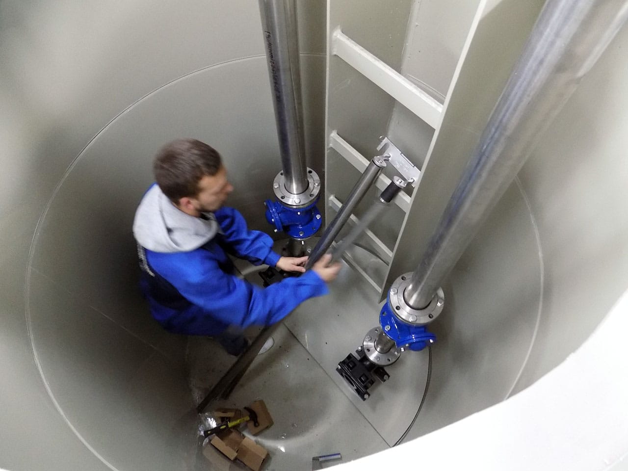 Station de pompage pour l'assainissement autonome d'une maison privée