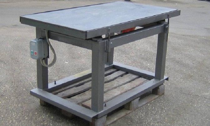 Comment fabriquer une table vibrante de vos propres mains - instructions étape par étape