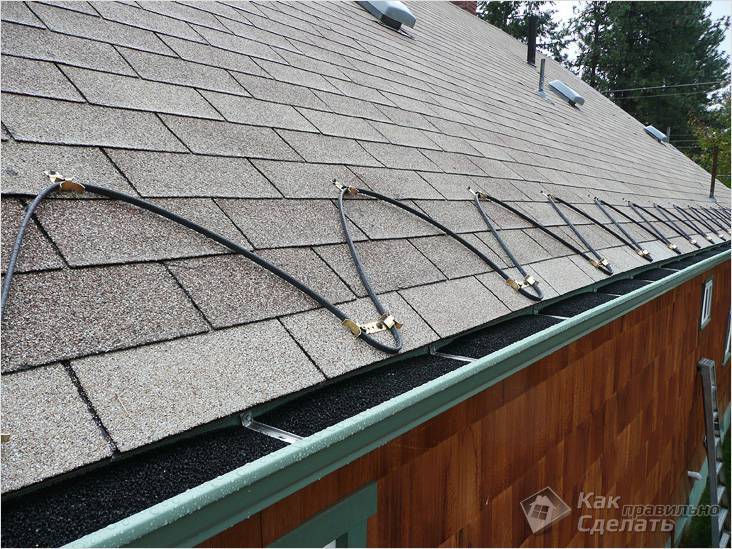 Chauffage de gouttière : installation à faire soi-même d'un système de chauffage de toiture et de gouttière