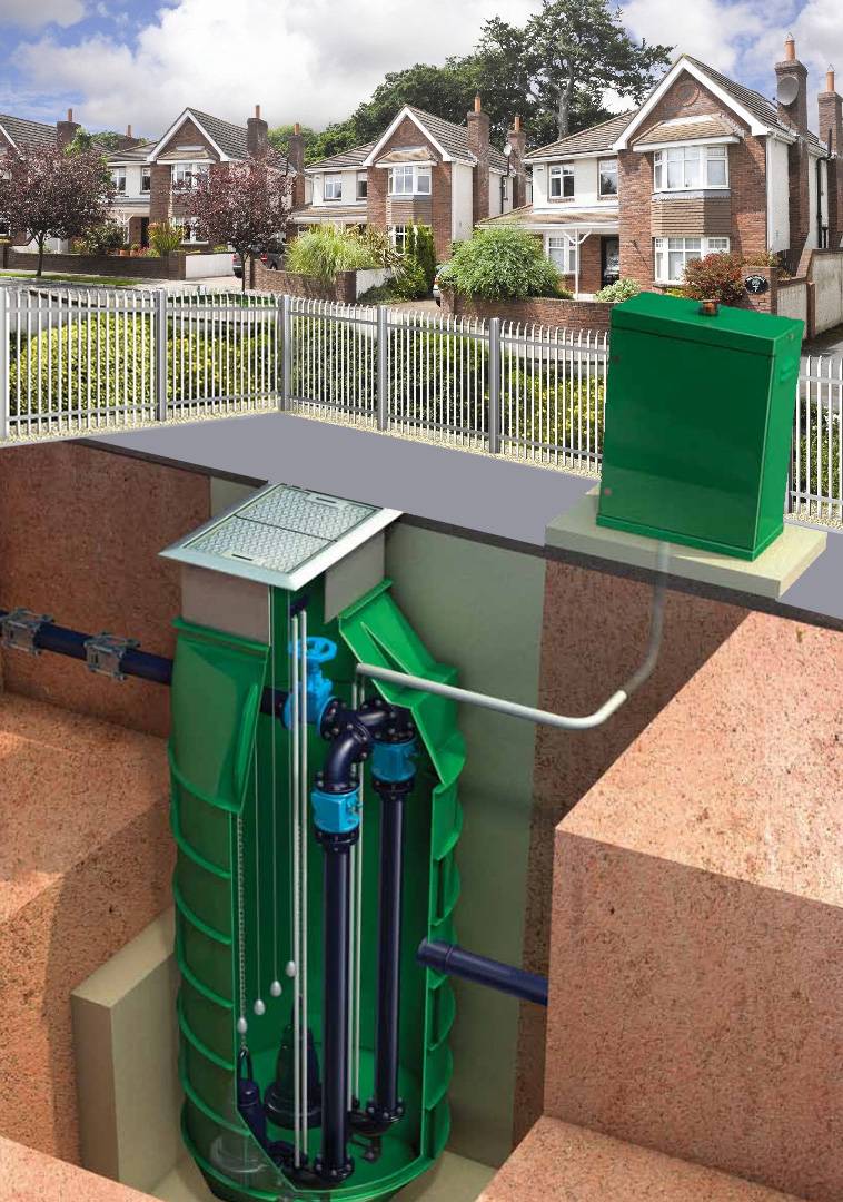 Station de pompage des eaux usées (kns): types, appareil, installation et maintenance