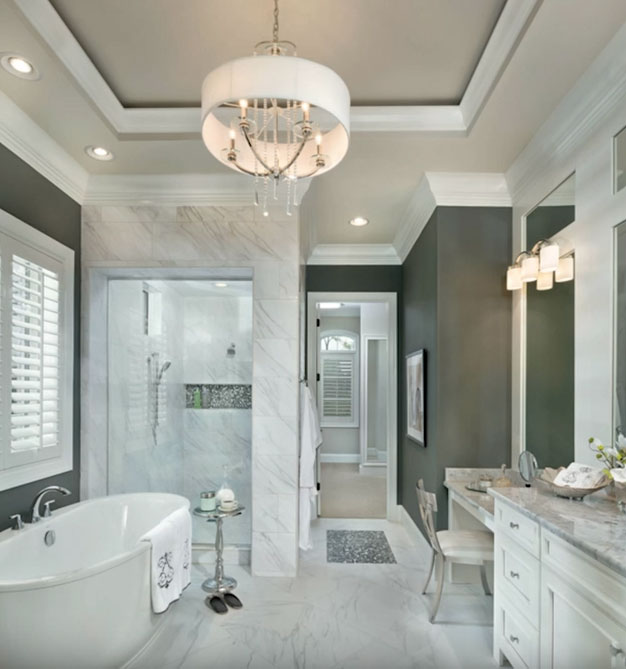 Ampoules pour plafonds tendus: règles de choix et de connexion + dispositions des lampes au plafond