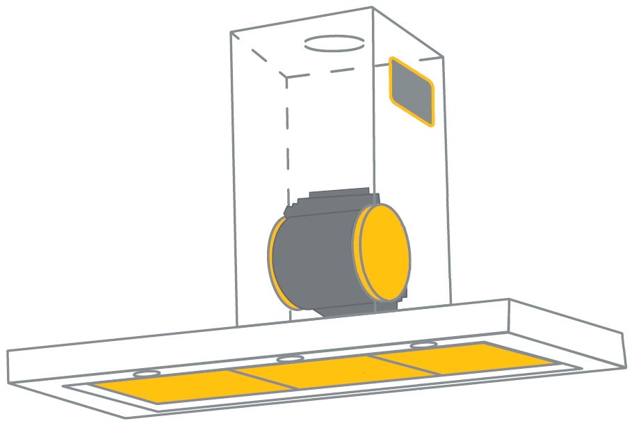 La recirculation de l'air est un schéma pour le mouvement des masses d'air, la climatisation