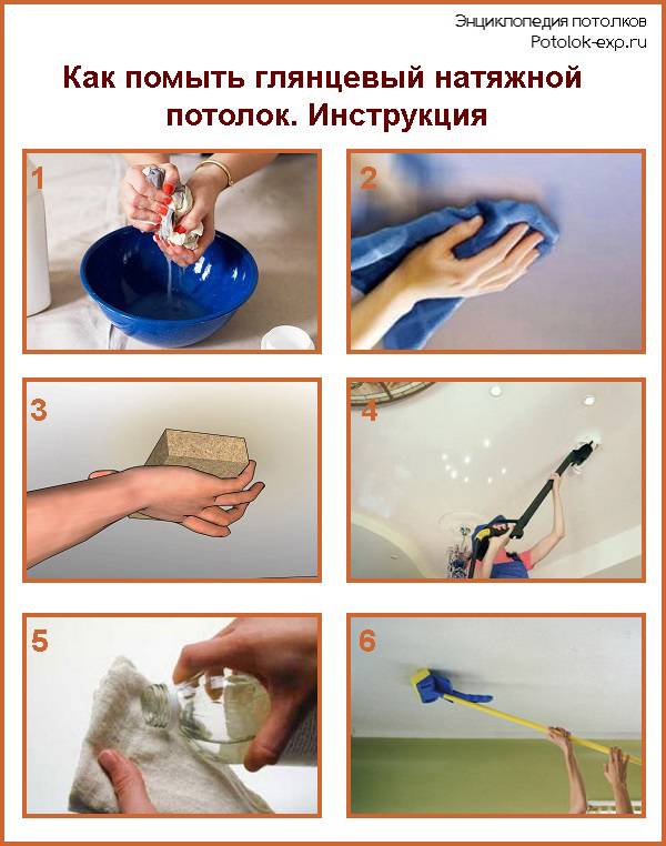 Comment laver les plafonds tendus à la maison sans traces, y compris ceux avec une surface brillante, mate, les entretenir correctement, vidéo