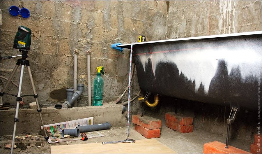 Comment installer une baignoire de vos propres mains - vidéo, photo