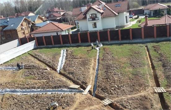 Drainage mural de la fondation: les spécificités de la disposition du système de drainage des eaux