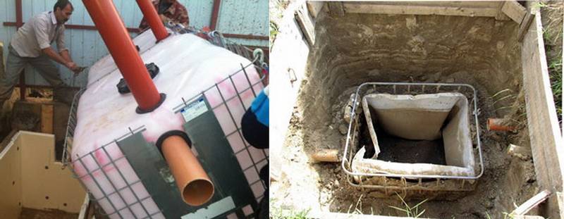 Comment faire une fosse septique à partir d'eurocubes de vos propres mains - instructions détaillées d'installation de photos
