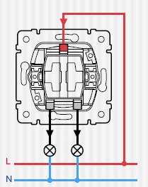 Installation d'un interrupteur à un bouton