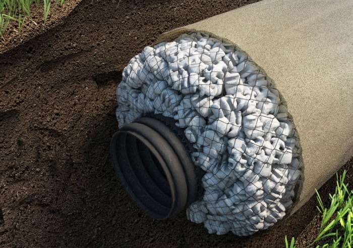 Pose de tuyaux de drainage perforés de vos propres mains + aperçu des schémas de drainage possibles