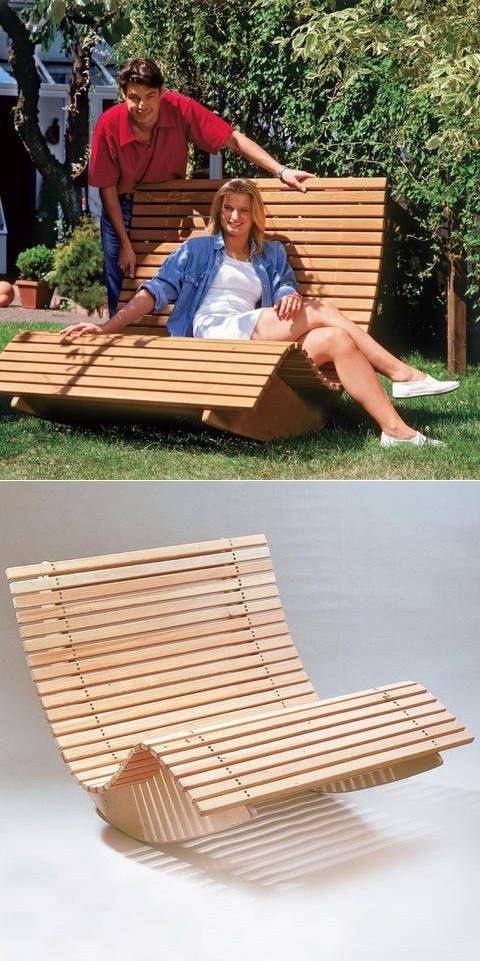 Chaise à bascule en bois à faire soi-même: idées de photos, dessins + instructions étape par étape