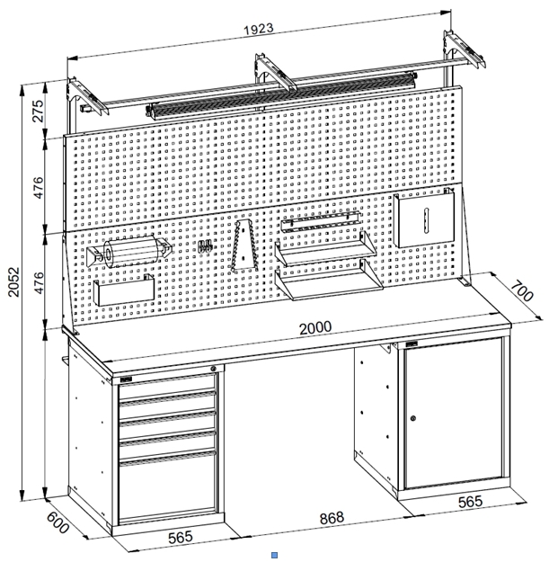 Établi de bricolage dans le garage - les dimensions optimales, comment souder, instructions avec photo