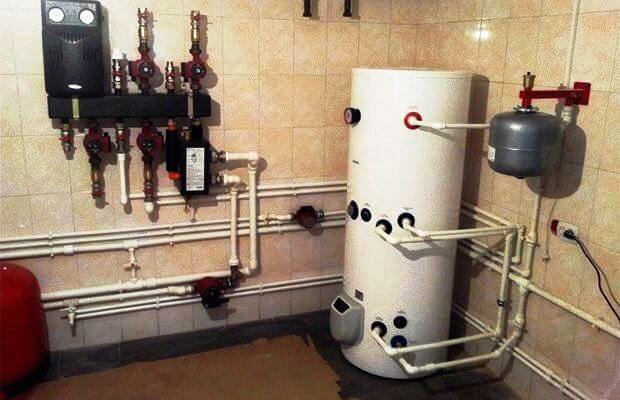 Schéma d'une chaufferie de maison privée: principe d'automatisation et disposition des équipements