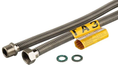 Tuyaux à gaz pour cuisinières à gaz: variétés, comment choisir et se connecter