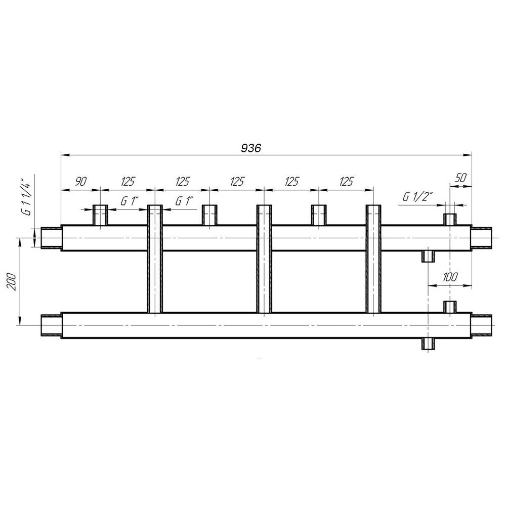 Collecteur de chauffage de distribution dans le système: armoire et peigne à faire soi-même