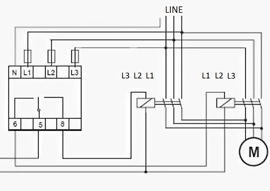 Relais de contrôle de phase: comment choisir et se connecter de ses propres mains? schémas d'installation + instructions pas à pas pour réseaux monophasés et triphasés