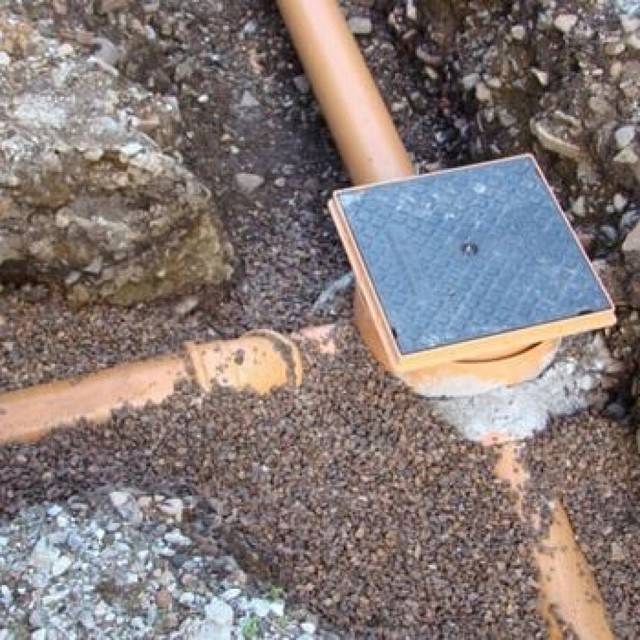 Pente du tuyau de vidange