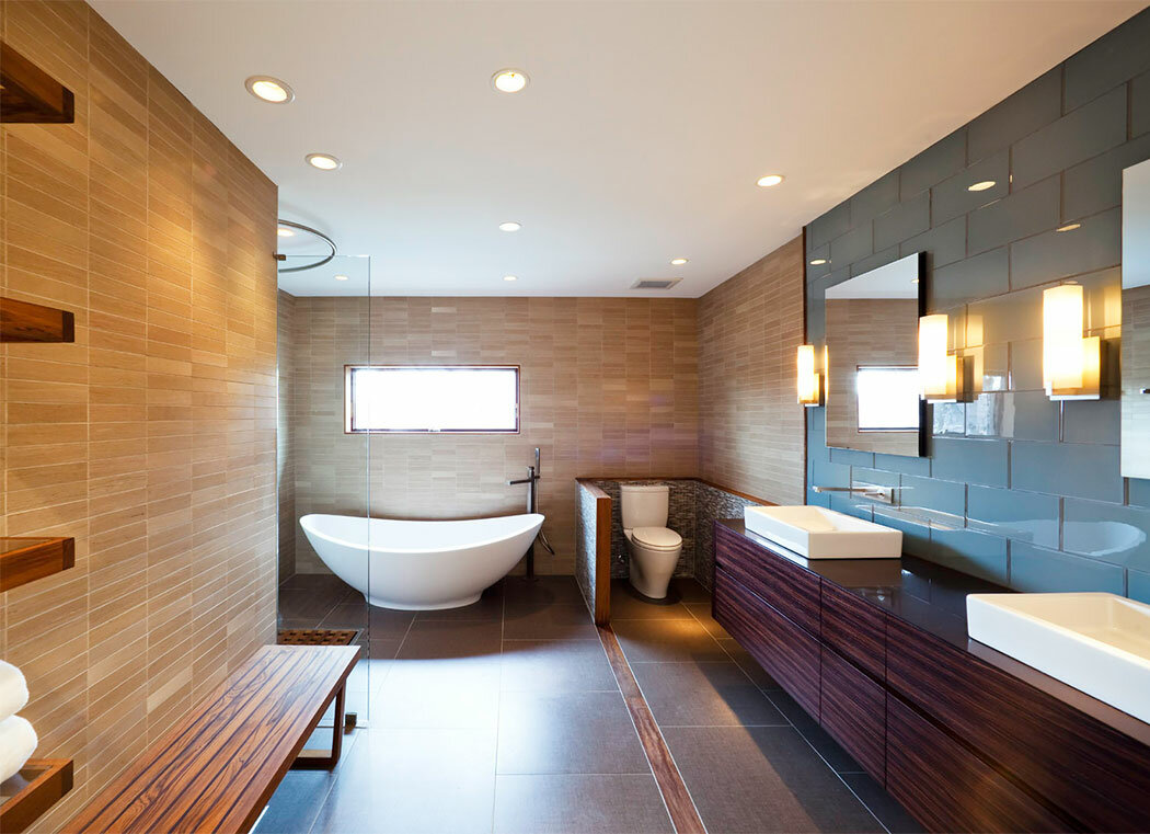 Éclairage dans la salle de bain - la bonne organisation de l'apport de lumière