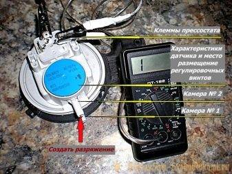 Pressostat pour chaudière à gaz: un appareil, un aperçu des défauts courants et leur réparation