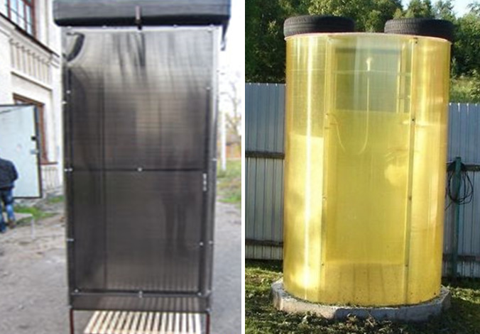 Douche d'été en polycarbonate : instructions de conception étape par étape