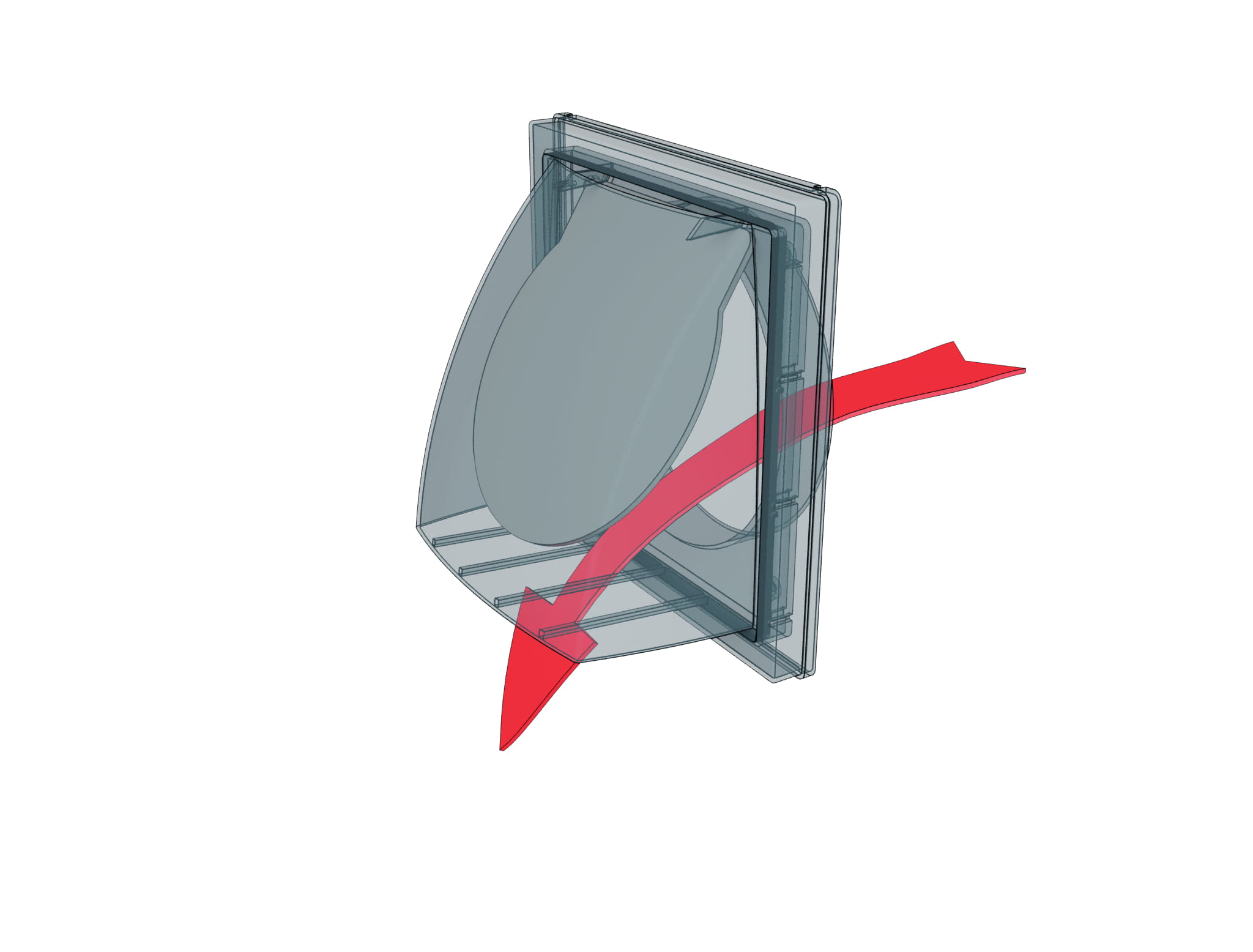 Ventilation naturelle avec clapet anti-retour - installation dans la maison