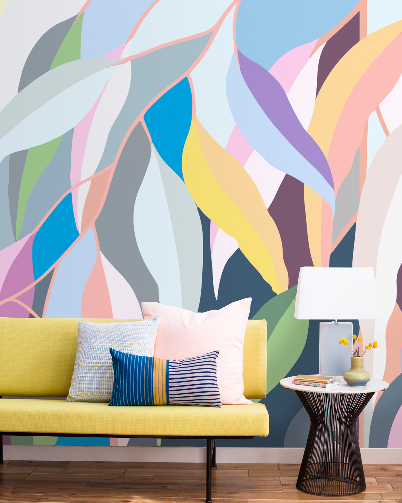 Idées à la mode de papier peint à la mode à l'intérieur