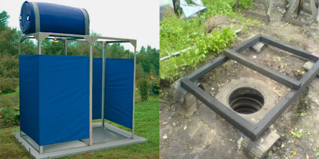 Douche d'été à faire soi-même pour une résidence d'été: photos, dessins, vidéo