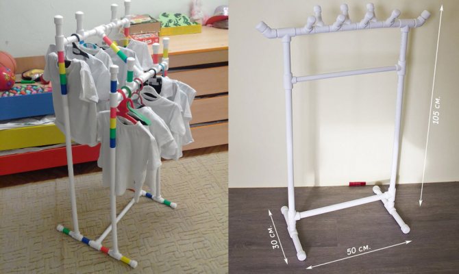 Meubles à partir de tuyaux en plastique: que peut-on fabriquer à partir de tuyaux en pvc, de produits faits maison à faire soi-même, d'un cintre à partir de tuyaux en polypropylène, d'une chaise, d'artisanat et de dessins à partir de pp