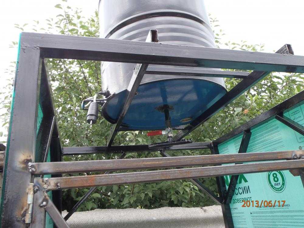 Réservoir pour une douche d'été : conseils pour choisir un modèle fini + comment construire un produit fait maison