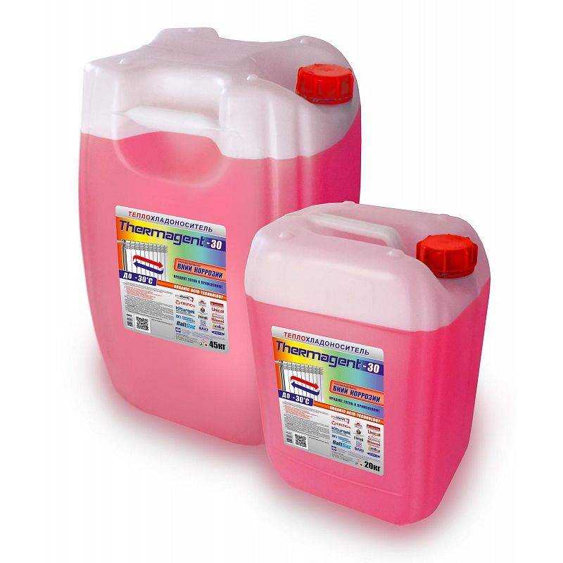 Liquide de refroidissement pour le système de chauffage - eau ou antigel ?