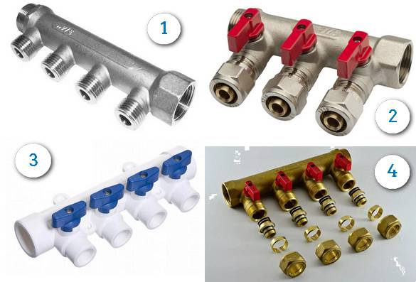 Collecteur pour chauffage: principe de fonctionnement, règles d'installation et de raccordement