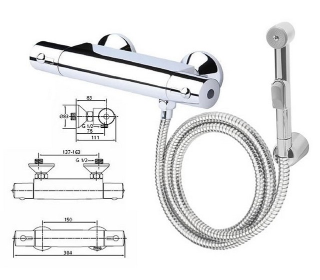 Variétés d'une douche hygiénique et étendue de son utilisation