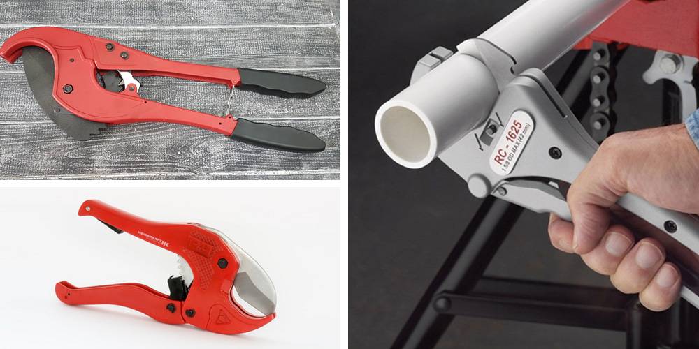 Ciseaux pour tuyaux en polypropylène: appareil, caractéristiques, fonctionnement