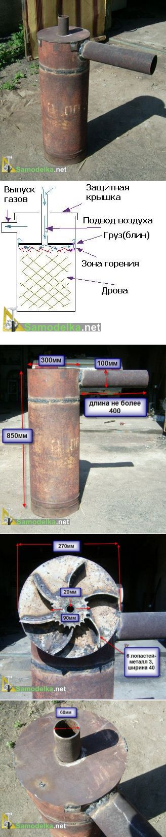Réchaud bubafon à combustion longue à faire soi-même