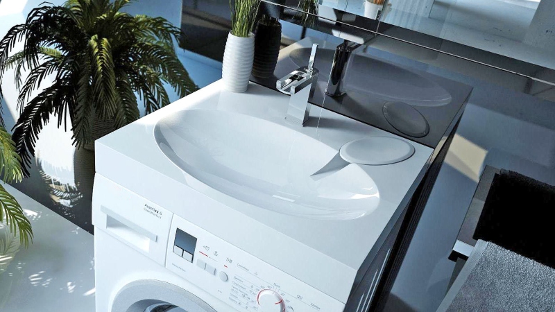 Machine à laver dans une petite salle de bain sous l'évier: caractéristiques et classement des meilleurs fabricants