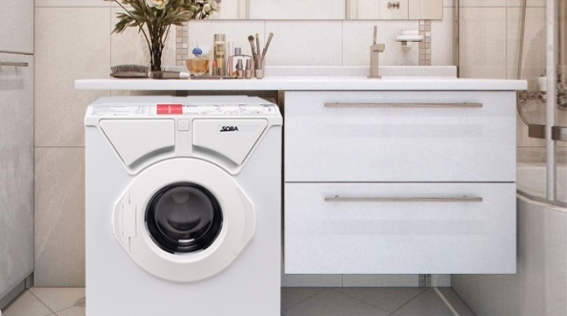 Machine à laver dans une petite salle de bain sous l'évier: caractéristiques et classement des meilleurs fabricants