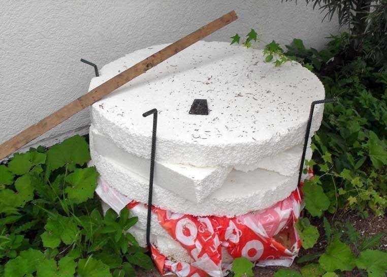 Matériaux et travaux d'isolation du puits pour l'hiver