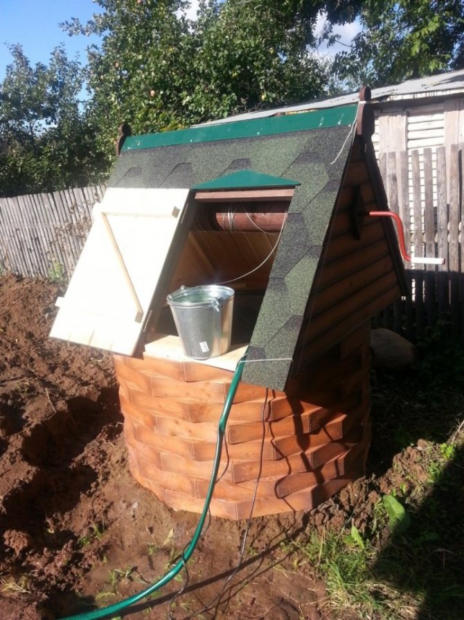 Maison pour un puits - un bâtiment beau et fonctionnel de vos propres mains (photo + vidéo)