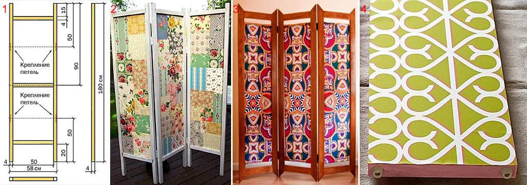 Écran DIY (51 photos): comment fabriquer à partir de tuyaux en polypropylène pour la chambre et à partir de portes à persiennes, des panneaux en plastique?