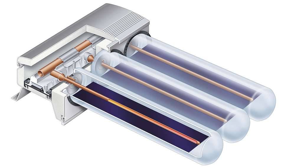 Capteur solaire sous vide: principe de fonctionnement, marques populaires et comment le faire soi-même