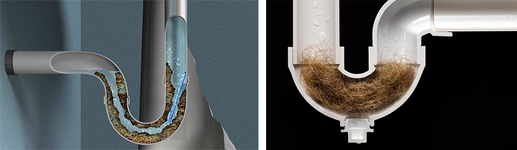 "nous avec une moustache" nous éliminons les blocages dans les tuyaux à la maison