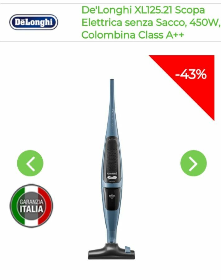 Aspirateur delonghi xlr18lm.gr