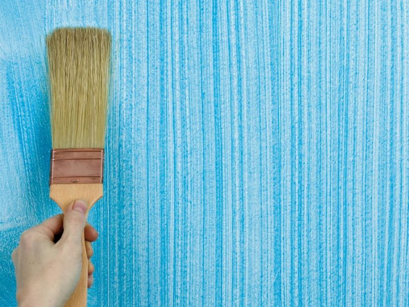 Peinture murale décorative (36 photos): méthodes d'application de peinture à faire soi-même, options de peinture au rouleau dans un appartement