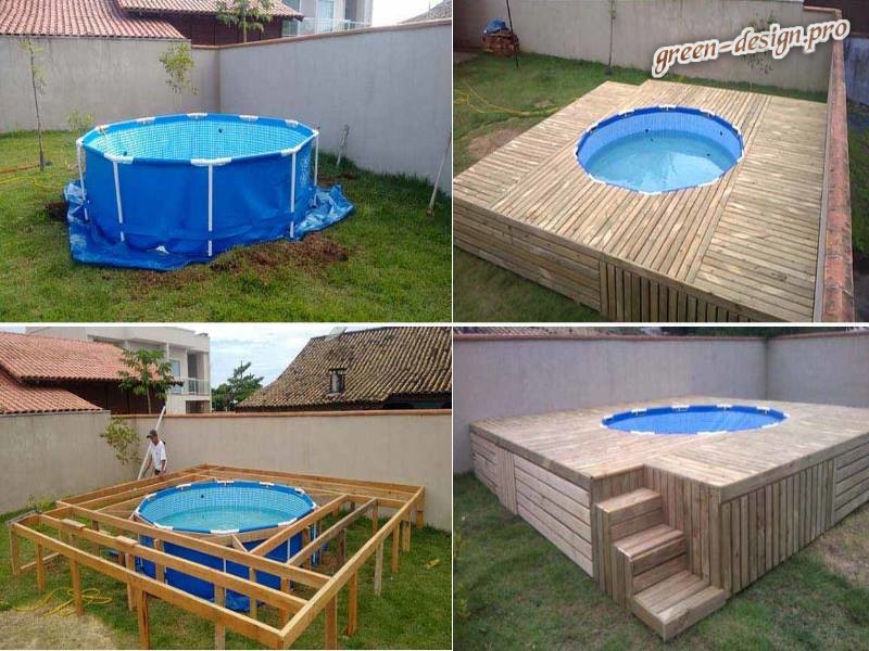 Installation d'une piscine frame dans le pays | artisanat pour toutes les occasions 