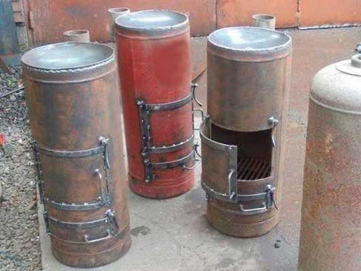 "Bubafonya" - un poêle à partir d'un cylindre, comment le faire soi-même (matériel photo et vidéo)