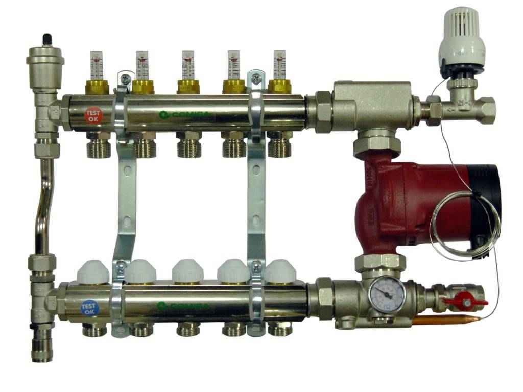 Groupe de capteurs pour chauffage au sol avec pompe - quoi et comment ?