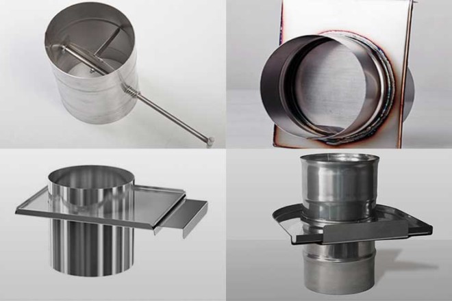 Amortisseur de cheminée: qu'est-ce que c'est, vanne, amortisseur