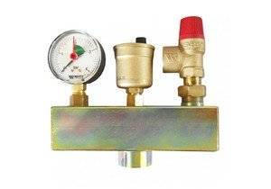En quoi consiste le groupe de sécurité pour le chauffage - le principe de fonctionnement, l'installation