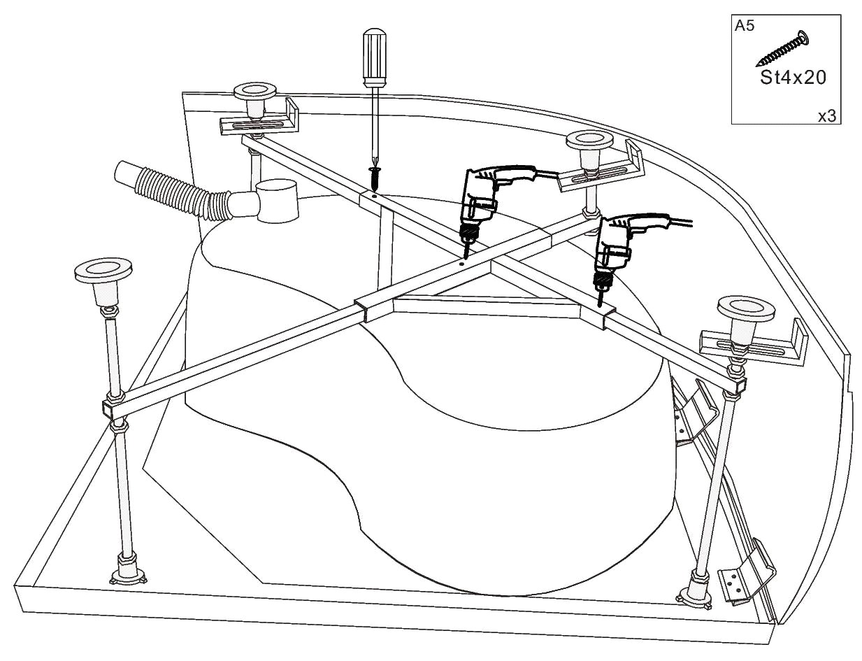 Cabine de douche à faire soi-même dans un appartement avec palette: plan de travail