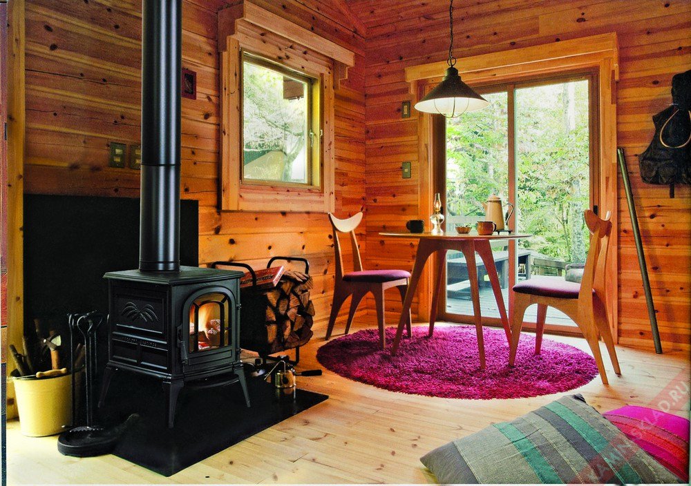 Poêle à bois pour chalets au feu de bois: lequel choisir, classement, comment plier, installer un poêle à bois longue durée de vos propres mains